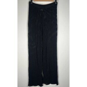 DISSH Australia black Hunter crochet flared drawstring pants XS vacation resort